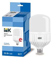 Лампа светодиодная HP 30Вт 230В 6500К E27 | код LLE-HP-30-230-65-E27 | IEK